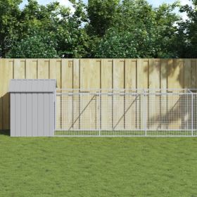 Dog House Light Grey Galvanized steel 46.1 x 320.9 x 48.4 in